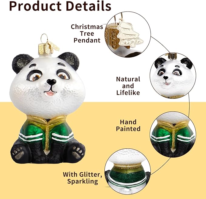 Panda Weihnachtsornamente